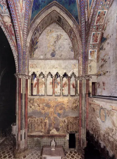 View of the Frescoes in the Left Transept Cimabue